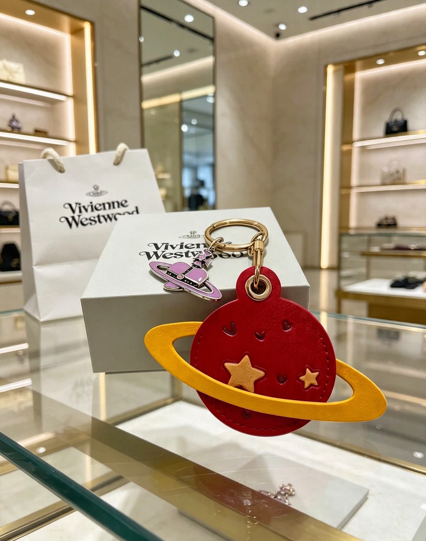 Vivienne Westwood Saturn Keychain